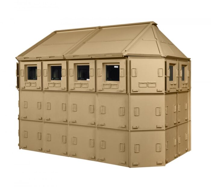 Portable Mobile Ballistic Guard Security Cabin , Bullet Proof Guard Booth